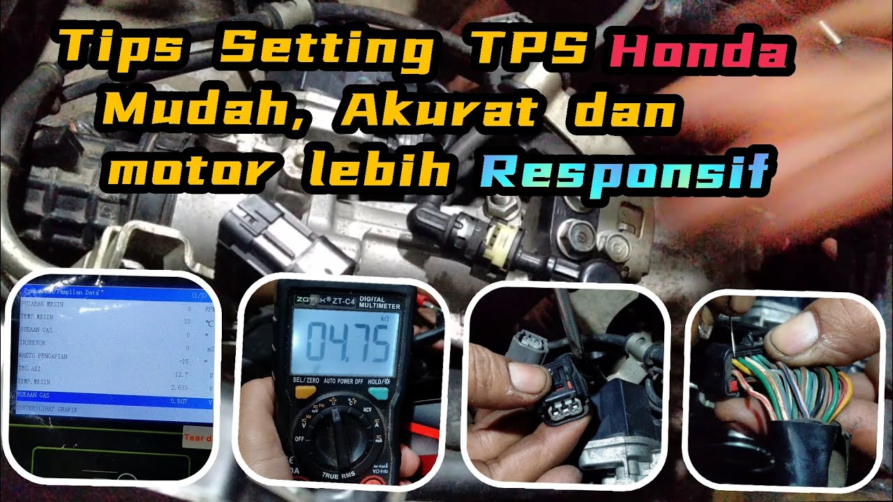 cara seting Tps honda mudah akurat dan motor lebih responsif