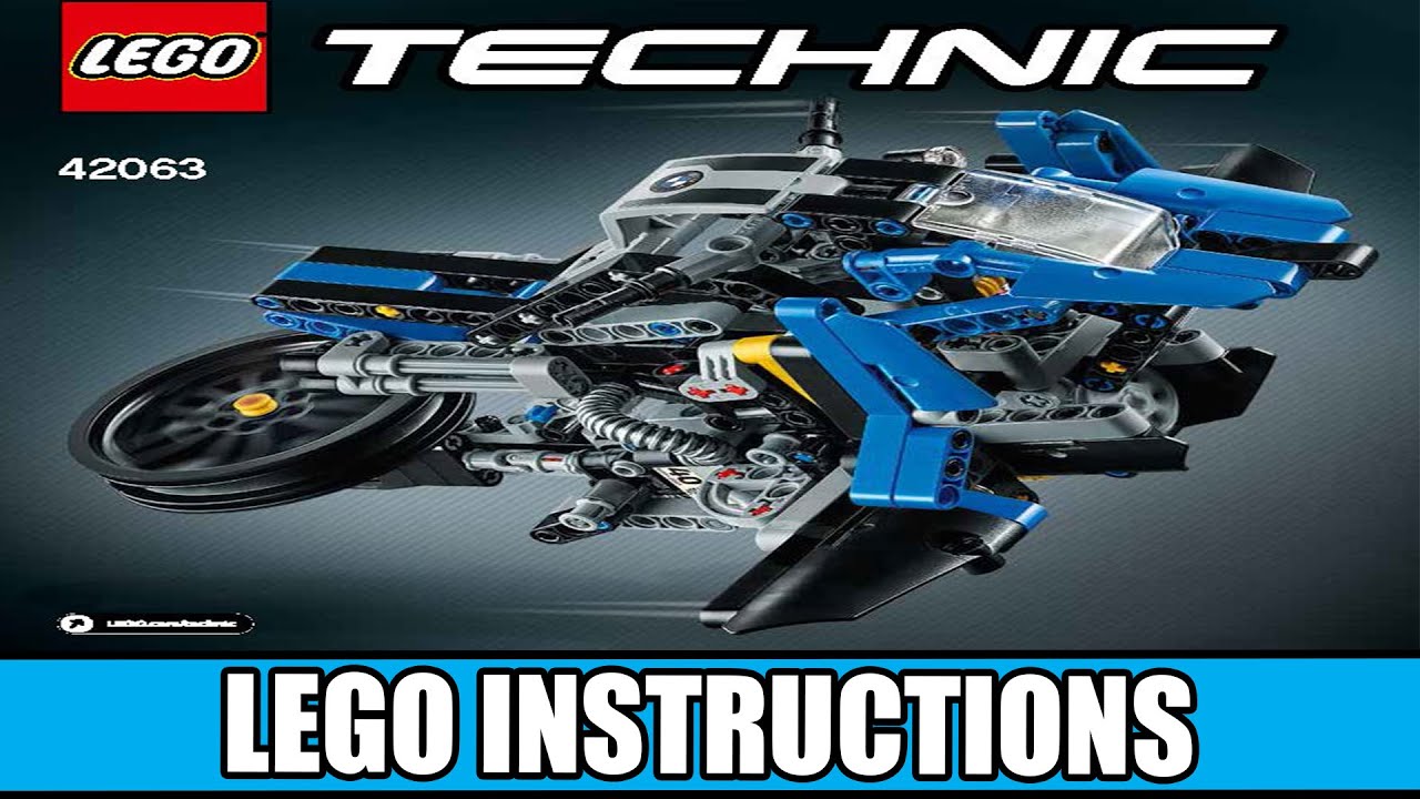 LEGO Instructions | Technic | 42063 | BMW (Model-B) - YouTube