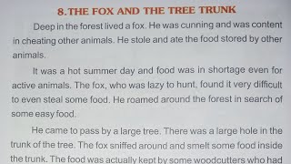 The Fox And The Tree Trunk | English reading | English padhna kaise sikhe | How to learn english