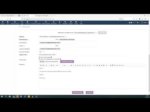 Envoyer par courriel des documents depuis Dolibarr