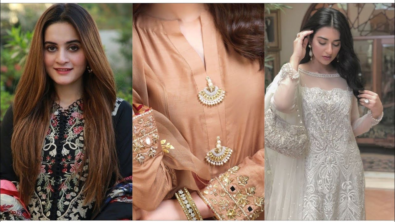 Aiman Khan Sara Khan Latest Trending Dress Designs 2021
