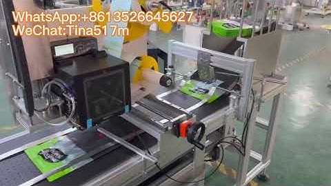 Automated Bag Feeding & Labeling Machine with Zebra Printer