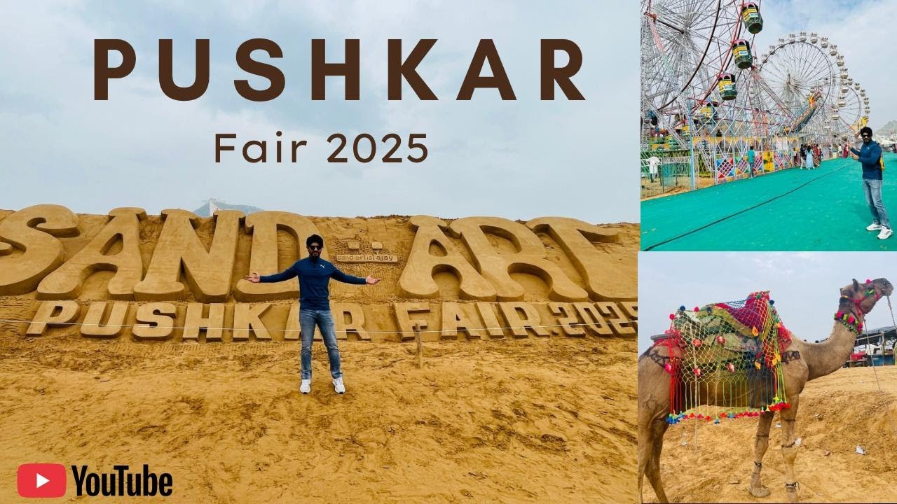 Pushkar Mela / Fair 2025- Camel Safari, Sand Art, Horse Trading and lots of Fun. Pushkar pashu mela