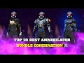TOP 20 BEST DRESS COMBINATION WITH ANNIHILATOR BUNDLE ☠️ || NEW FF TOKEN BUNDLE COMBINATION