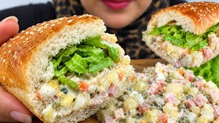 The Ultimate Olivier Salad Sandwich 🥪 | Eating ASMR  screenshot 2