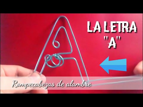 LA LETRA - (Rompecabezas de alambre) | Artesanías en metal - YouTube