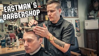 💈Haircut & Hair Styling | Vintage Western Americana Style At Eastman’s Barbershop | Riverton Utah