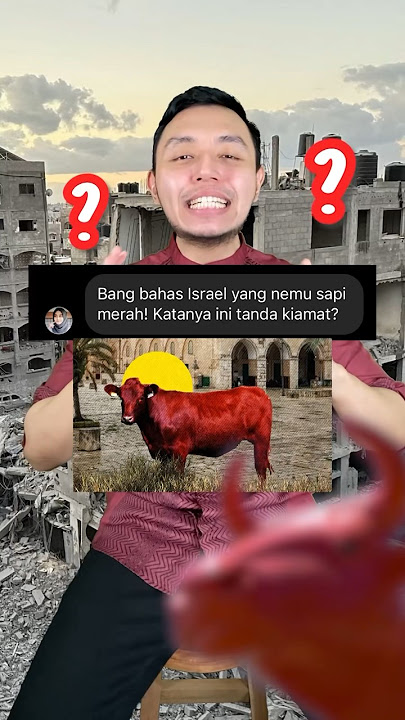 Sapi merah tanda KIAMAT? Israel udah nemu? #shorts