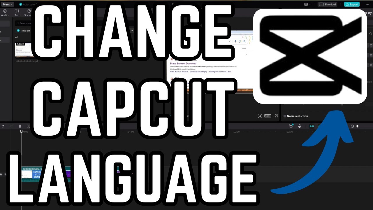 How to Change Language on Capcut PC Tutorial - YouTube