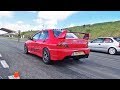 400+hp Mitsubishi Lancer Evo  -vs-  Lexus GS450h  -vs-  Nissan GT-R