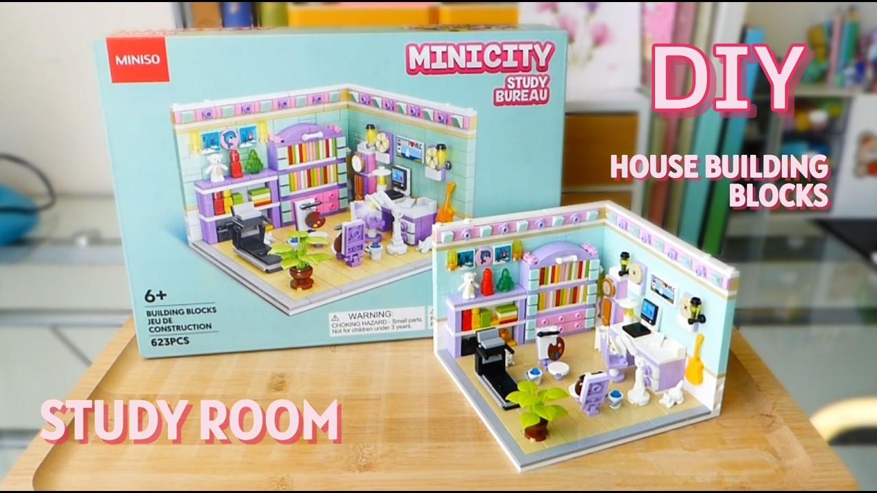 DIY Miniature Miniso Building Blocks - Study 💻 - YouTube