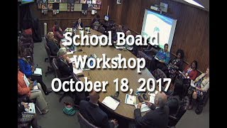 School Board Workshop (10-18-17)