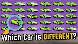 Find The Different Car | Car Quiz Challenge