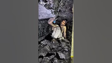Black gold 3000 feet under ground coal mines#mininglife #hardwork #coalmining #mountains #satisfying