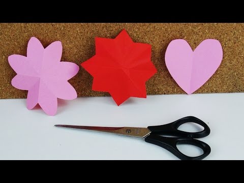 DIY Sterne, Herzen & Blumen ganz einfach schneiden und selber machen | DIY Bastelideen