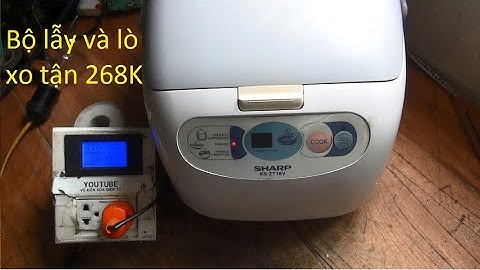 Nồi Sharp KS-ZT18V sống cơm.Hãy xem mình sửa nó!