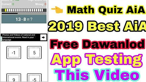 2019 Math quiz app AiA file free dawanlod now || Kodular best free AiA file 2019 #Your New Help