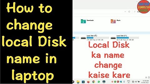 laptop me local disk ka name kaise change kare | how to change local disk name |Nayab Computer Guide