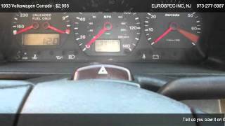 Detailed Volkswagen Corrado SLC @ EUROSPEC INC Information
