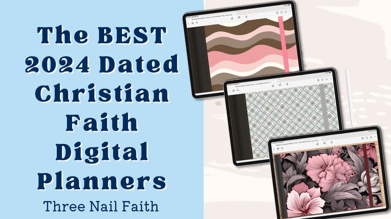 Three Nail Faith  Digital Planners and Stickers For Christian Women