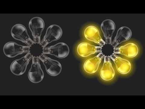 create bulb on off animation video with html css | bulb animatioin