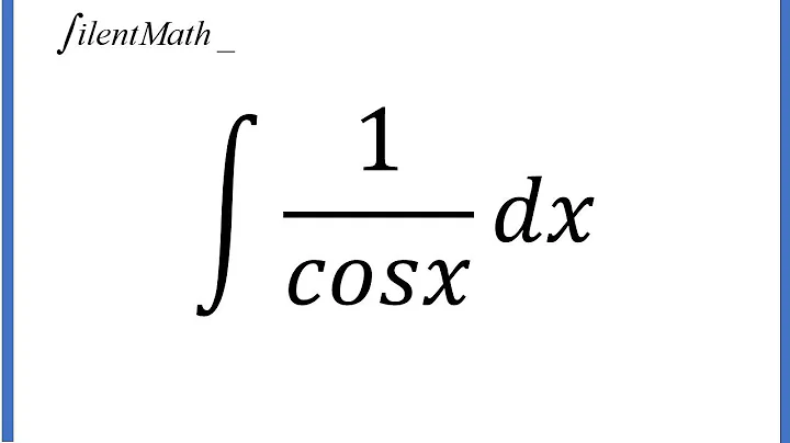 Integral of 1/cosx