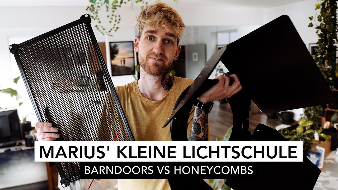 Marius' Kleine Lichtschule & Gewinner Auslosung! | Barndoors vs Honeycombs | Filmemacher Tagebuch