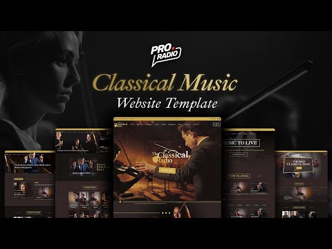 Classical Music radio station template for WordPress