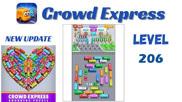 Crowd Express Level 206 Walkthrough 🚦 | Step-by-Step Solution | Go Answer