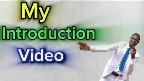 My Introduction Video on YouTube | GET TO KNOW ME | AMOS