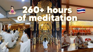 I meditated in silence for 26 days.