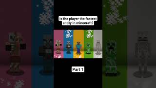 Is the player the fastest entity in minecraft? | Part 1