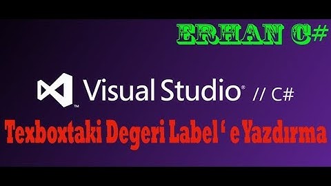 C# Textboxdaki Değeri Label 