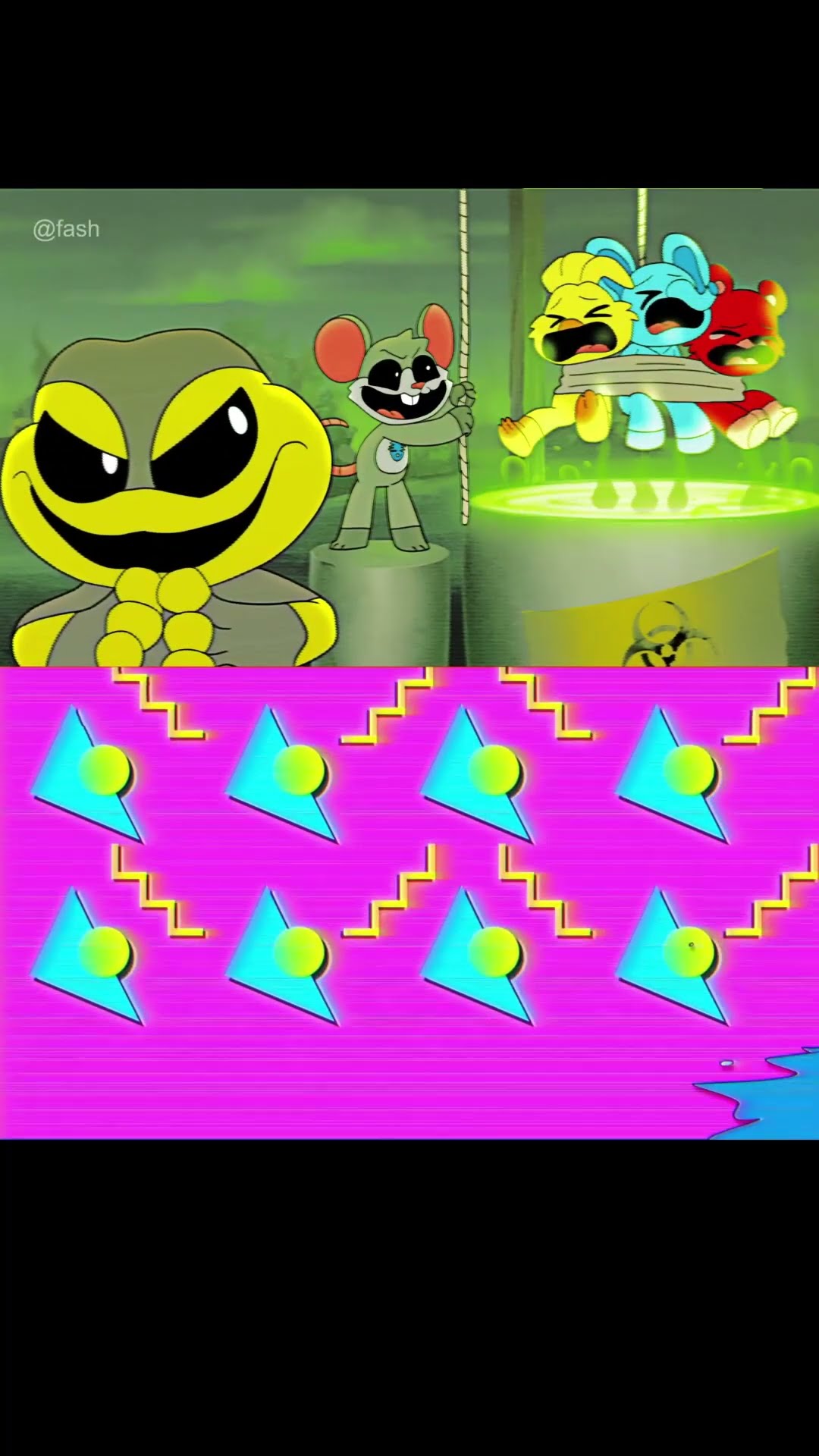 Nightmare Critters vs smiling Critters Cartoon Intro (FASH Animation)