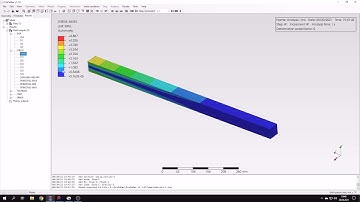 PrePoMax (CalculiX FEA) - Tutorial 7 - Gravity load