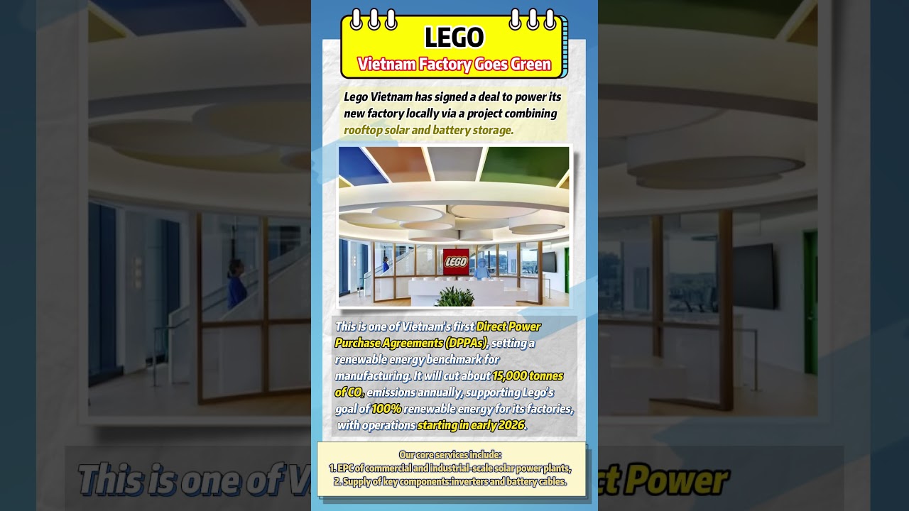 LEGO Vietnam Factory Goes Green