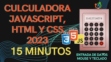 ➕CALCULADORA HTML, CSS Y JAVASCRIPT 2023