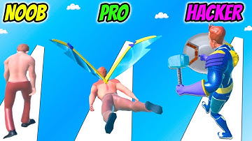 Heroic Run 3D - NOOB vs PRO vs HACKER