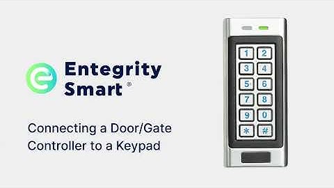 Connecting a Keypad to a Door/Gate Controller