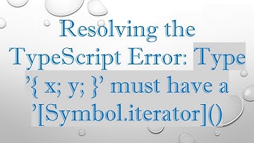Resolving the TypeScript Error: Type 