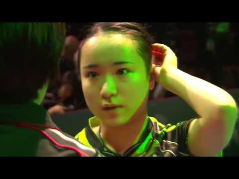 チームワールドカップ2018 女子決勝 日本ー中国 第3試合 伊藤美誠vs丁寧