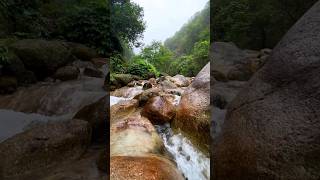 ️ Discover the Enchanting Green Mountain & Stone Waterfall! Nature's Paradise Unveiled!  #shorts