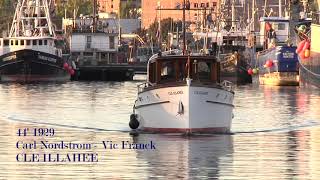 Classic Yacht Cle Illahee docking