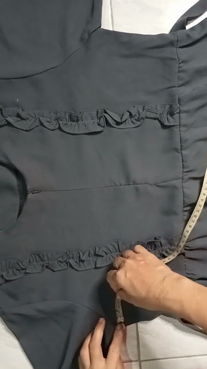 cara mengukur LD gamis #belajarmenjahit #tutorial #penjahitpemula #sewing #poladasar #polagamis