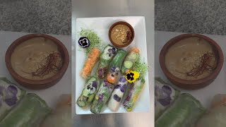 How to Make Veggie Spring Rolls with a Peanut Dipping Sauce
