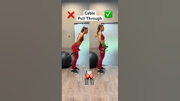 ❌WRONG vs ✅RIGHT - CABLE PULL THROUGH #gluteexercise #glutetraining #gluteexercise