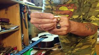 pick guard & bridge pin preps martin watch in 4K