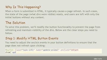 Solving the Problem of Disappearing Divs After Task Completion in Web Development