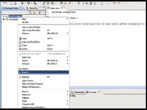 How to export a java project in eclipse in zip format!