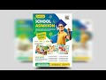 School Education Flyer Design | Photoshop Tutorials